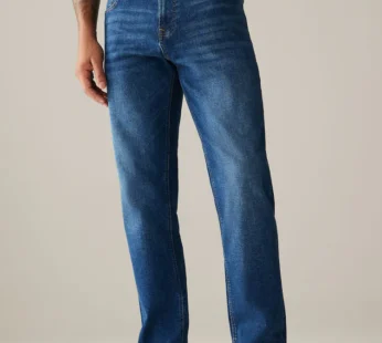 Men’s Straight Fit Medium Blue Jean