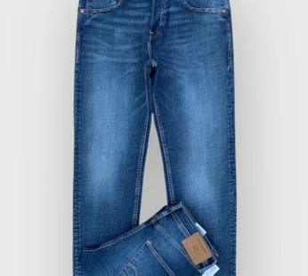 Men’s Regular Tapered Fit Medium Blue Jean