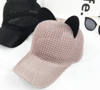Summer Cute Cat Ear Breathable Solar Mesh Baseball Caps