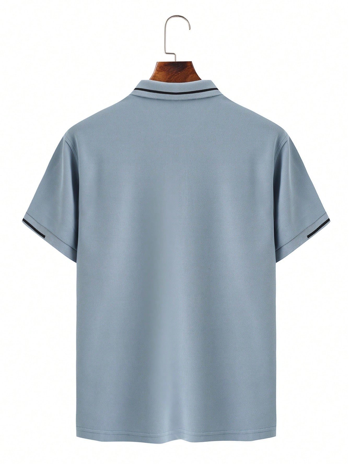 Men’s Short Sleeve Polo Shirt – Button-Up Collar Color Block Golf & Business Style - Image 2