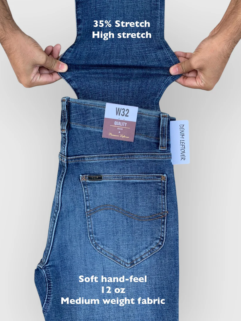 Men's Slim Fit Medium Blue Jean - Image 2