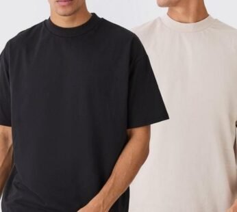 2 Pack Oversized Heavyweight T-shirts