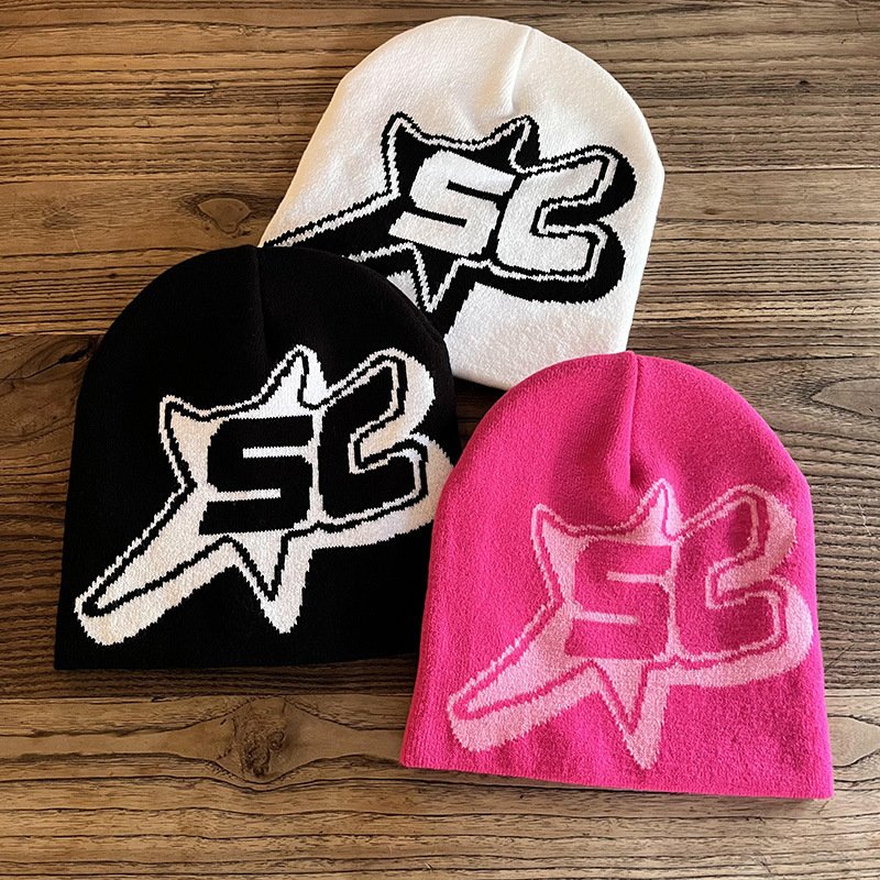 Knitted Hats Hip-hop Style Letter Caps Warm Outdoor Wear - Image 8