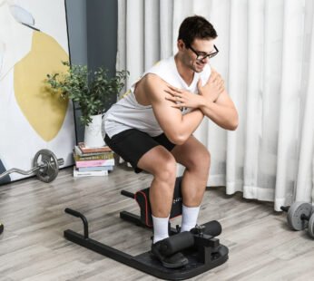 3 in 1 Padded Push Up Sit Up Squat Machine Home Gym Fitness Equipment, Black