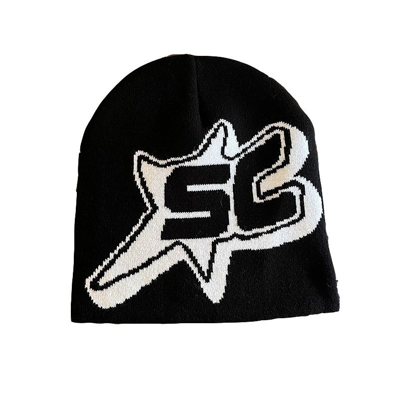 Knitted Hats Hip-hop Style Letter Caps Warm Outdoor Wear - Image 2