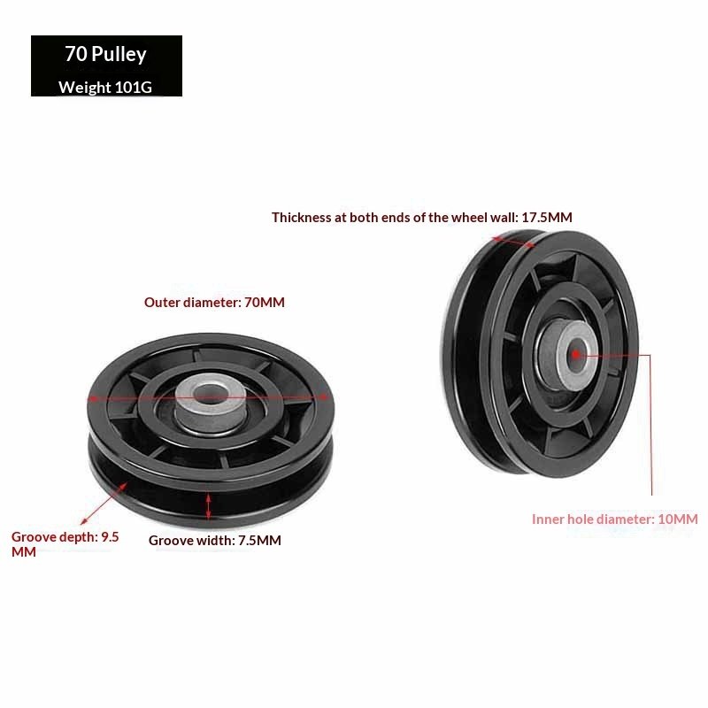 Nylon Silent Gym Frame Pulley Accessories - Image 4