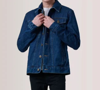 Men’s Conard Dark Blue Denim Trucker Jacket