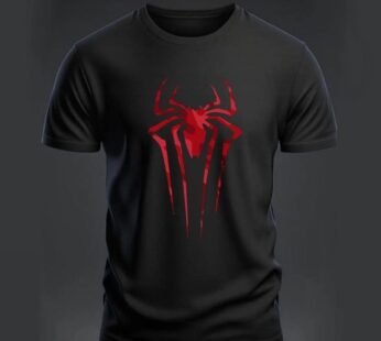 RED SPIDER GRAPHIC COTTON TEE FOR MEN