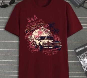 CALIFORNIA BEACH COTTON GRAPHIC TEE FOR MEN