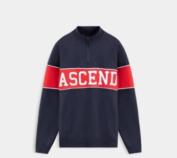 ASCEND GRAPHIC MOCK NECK SWEATSHIRT