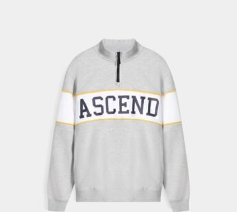 GRAPHIC MOCK-NECK SWEATSHIRT