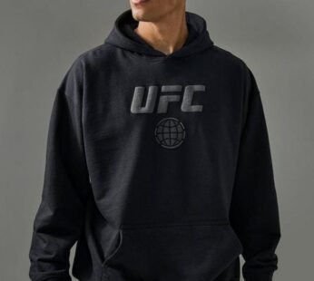 Active Oversized UFC Puff Print License Hoodie