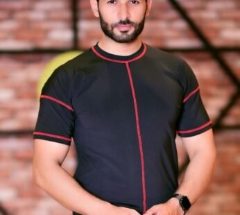 Black Contras Seam Detail Hydro Series Shirt