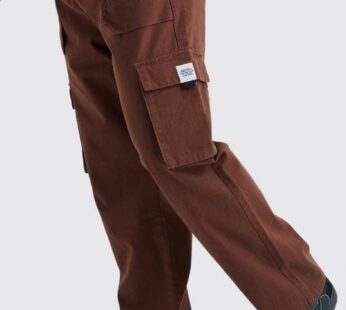 Elasticated Waist Relaxed Fit Cargo Trouser