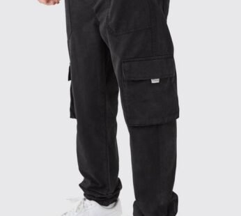 Elasticated Waist Slim Fit Branded Cargo Jogger