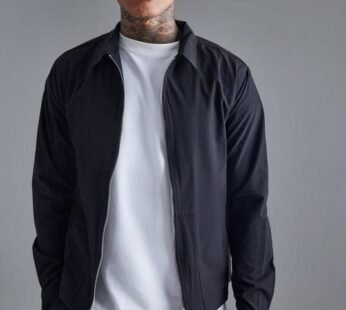 Long Sleeve Stretch Fit Shacket