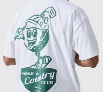 Man Active Golf Country Club Oversized T-shirt