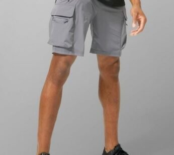 Man Active Lightweight 5inch Slim Cargo Shorts