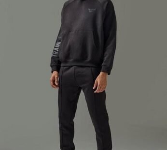 Man Active Training Dept Boxy Hoodie & Slim Jogger Tracksuit