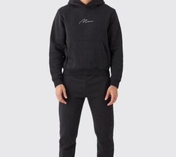 Man Signature Boxy Hooded Tracksuit
