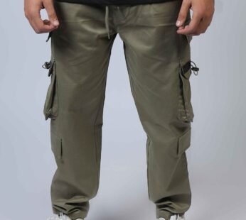 Olive Multi Pockets Cargo Trouser