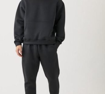 Oversized Boxy Bonded Scuba Hooded Tracksuit