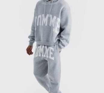 Oversized Boxy Split Hem Homme Tracksuit