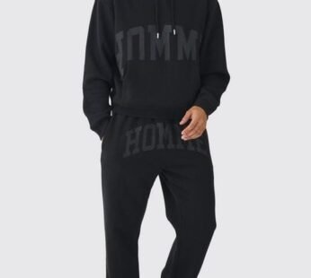 Oversized Boxy Split Hem Homme Tracksuit