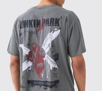 Oversized Linkin Park Wash License T-shirt