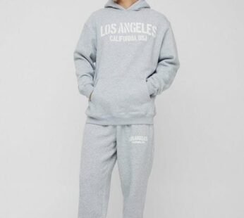 Oversized Los Angeles Hooded Tracksuit