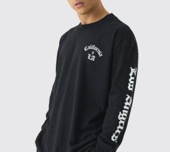 Oversized Los Angeles Long Sleeve T-Shirt