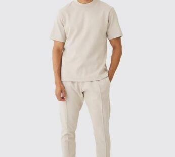 Regular Interlock T-shirt And Jogger Set