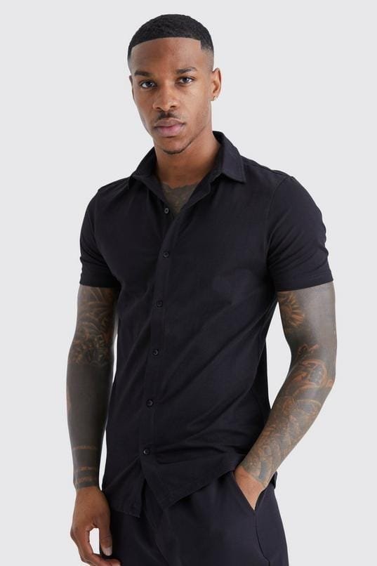 Short Sleeve Stretch Fit Jersey Shirt